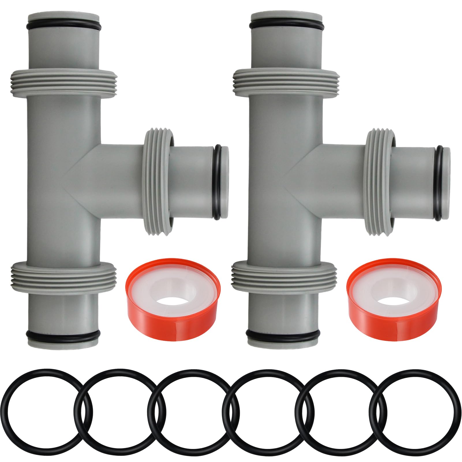 Raccordi Filettati per Tubo Piscina 38 mm Kit 2 Pz. - Piscina