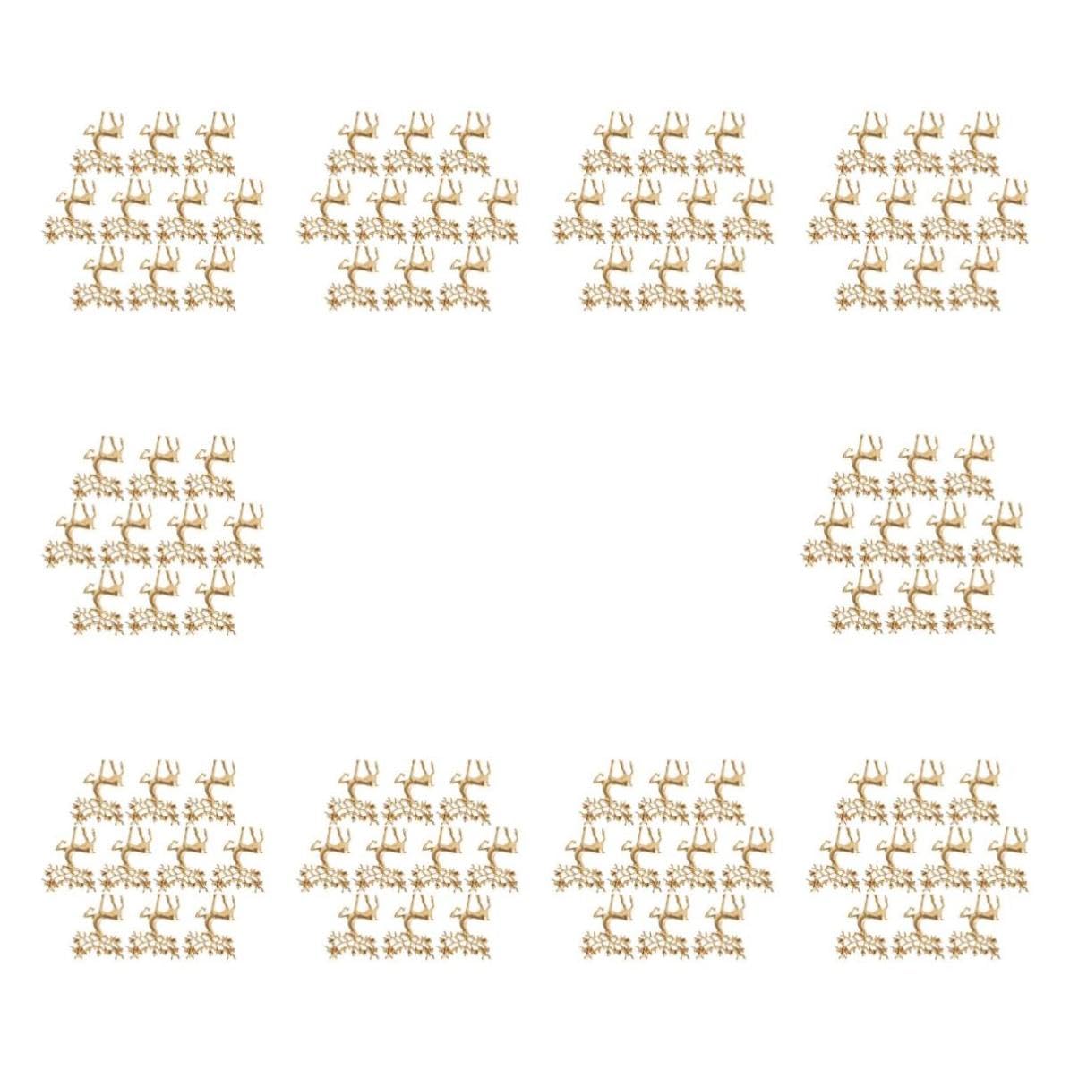 100 Pezzi Spilla Alce in Lega Oro, Decorativa e Multiuso