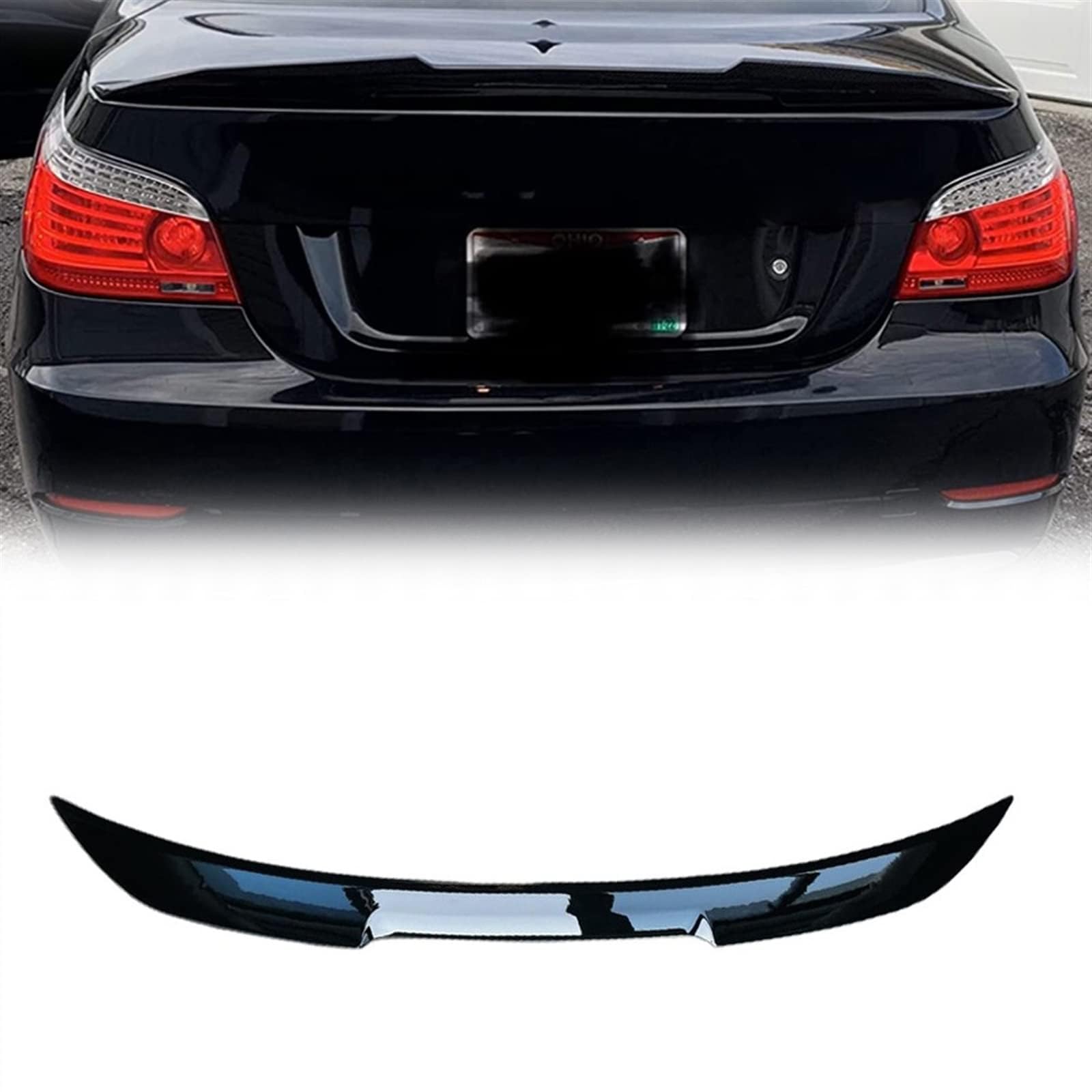 Aileron arrière de voiture améliore aérodynamisme aile coffre BMW E60 545i