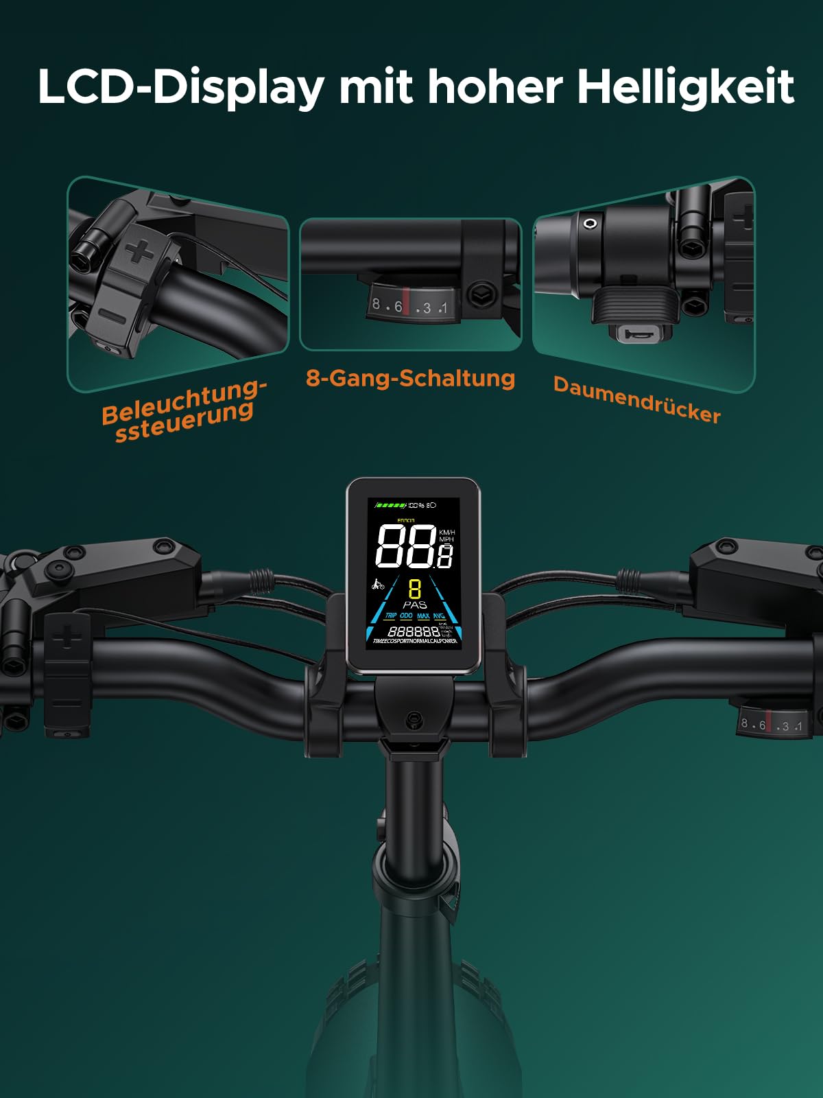 ENGWE Engine Pro 2.0 Elektrisches Klapprad mit 20„x4.0“ Fat-Tire-Reifen, 768-Wh-Akku (16 Ah) für bis zu 110 km, Drehmomentsensor, Vollfederung, 8 Gänge für Stadt und Gelände