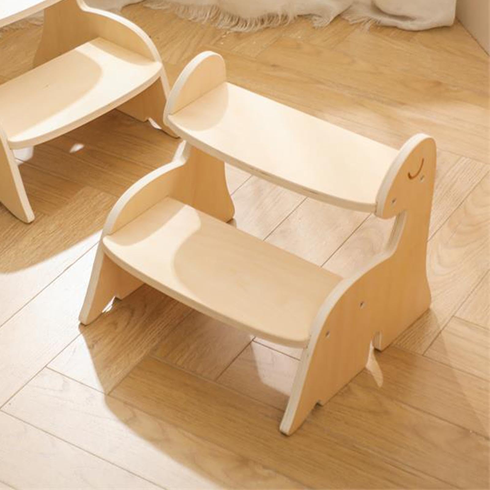 Taburete Infantil Multifuncional de Dos Peldaños para Inodoro, Encimera O Cocina.