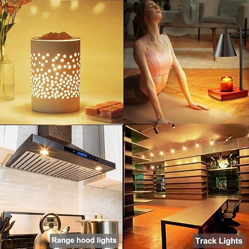 Miniatura 8 de Vinaco Bombillas halógenas GU10 de 50 W, 6 bombillas halógenas GU10+C 120 V 50 W, GU 10 regulable, blanco cálido, alto brillo MR16 con cubierta de