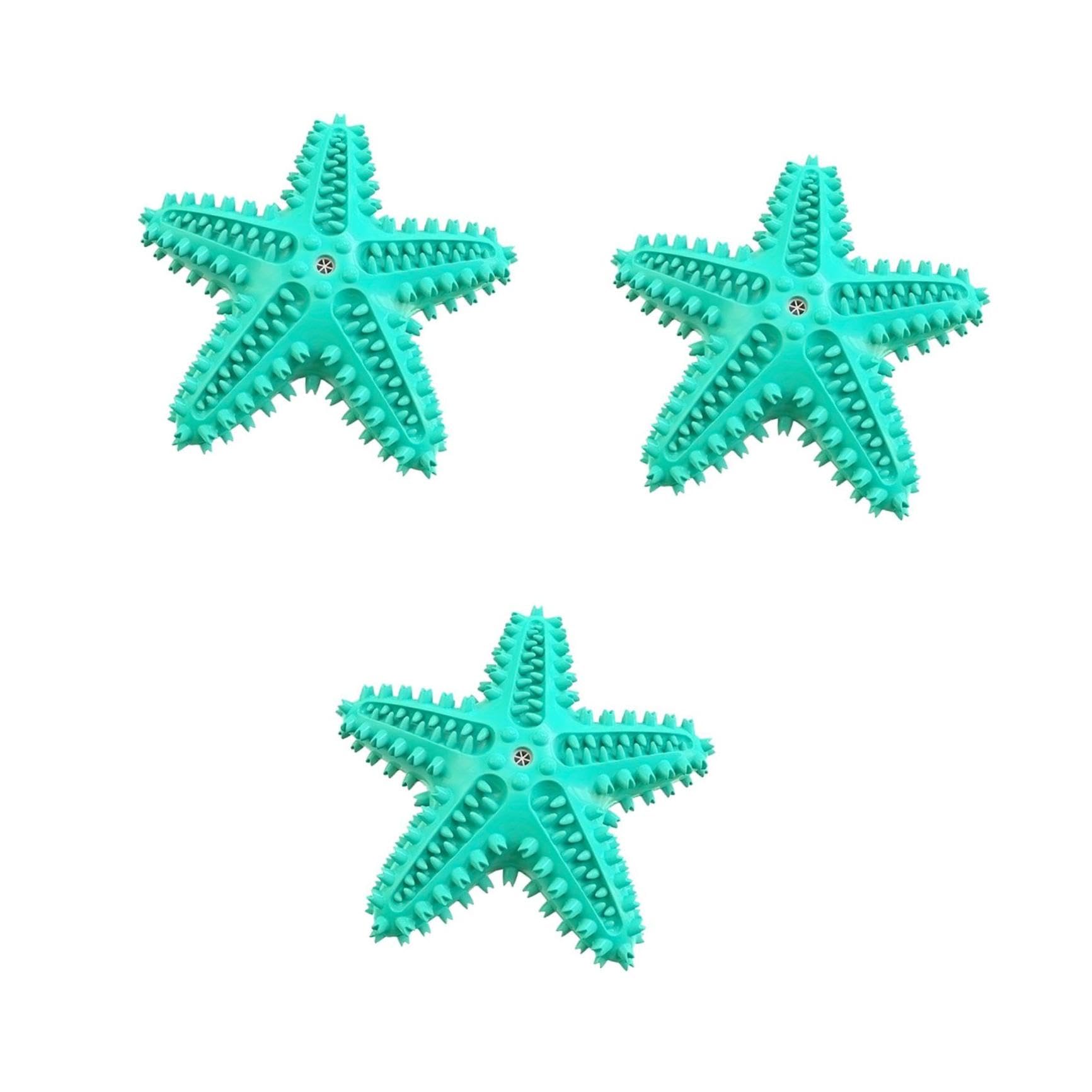 3 Piezas mordedores para Estrellas de mar, Juguete para Perros, Juguete para Perros Delicioso, Juguete de Cepillo de para Perros, Juguete para Masticar para Mascotas, Accesorios para