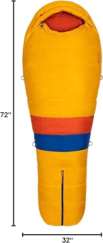 Miniatura 9 de Marmot Saco de dormir Never Summer 0 para hombre, relleno 650 para acampar y mochilero, largo