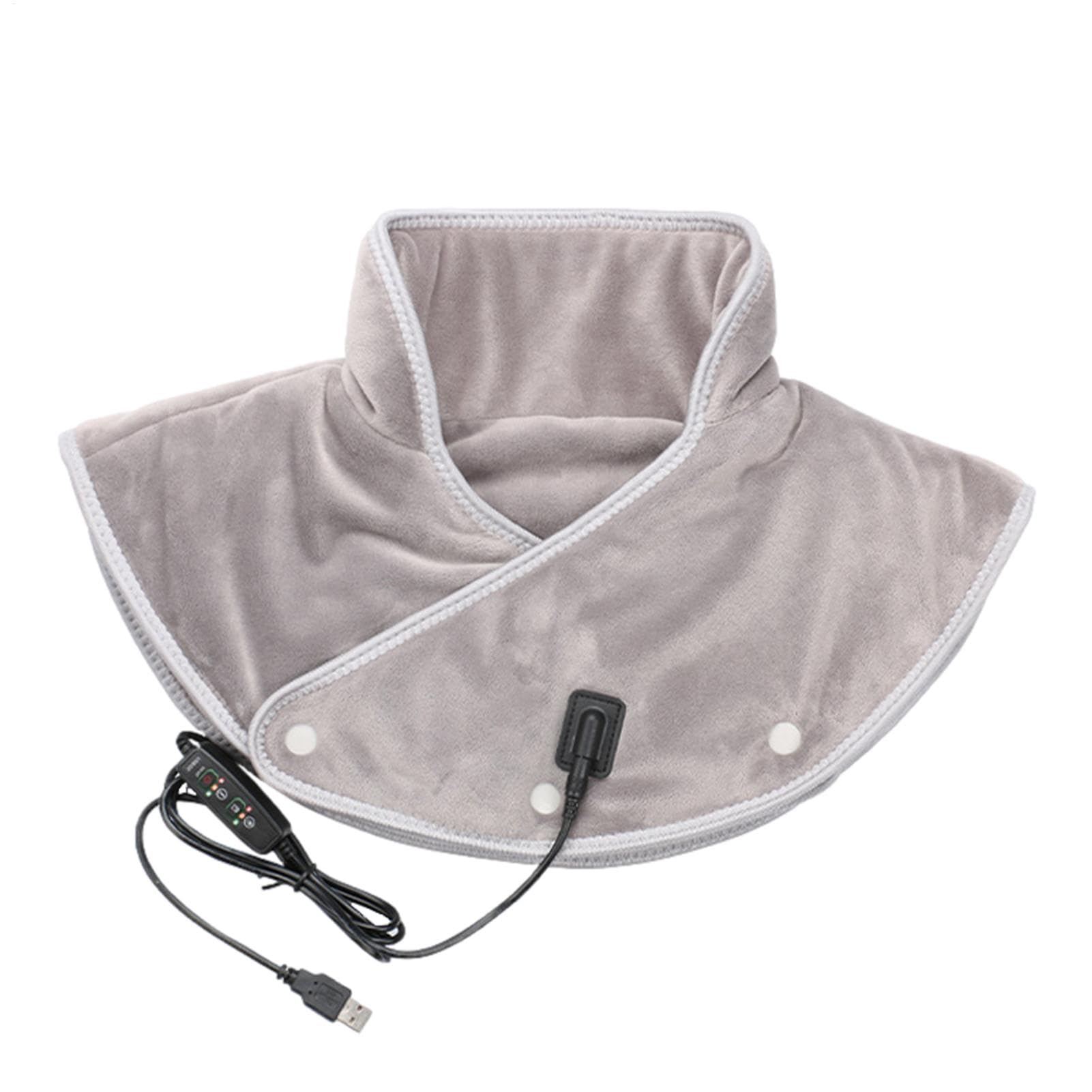 Cuscino Termico Cervicale, Scialle Riscaldato Donna Usb, Cuscinetto Riscaldante Per Collo E Spalle, Termoforo Cervicale E Spalle Per Microonde, 3 Impostazioni Di Calore, Antisurriscaldamento