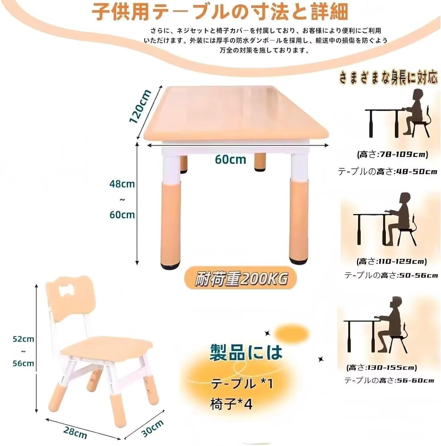 Amazon.co.jp: TUIYIDUO【最新昇級版】子供用テーブル 子供 机 椅子 