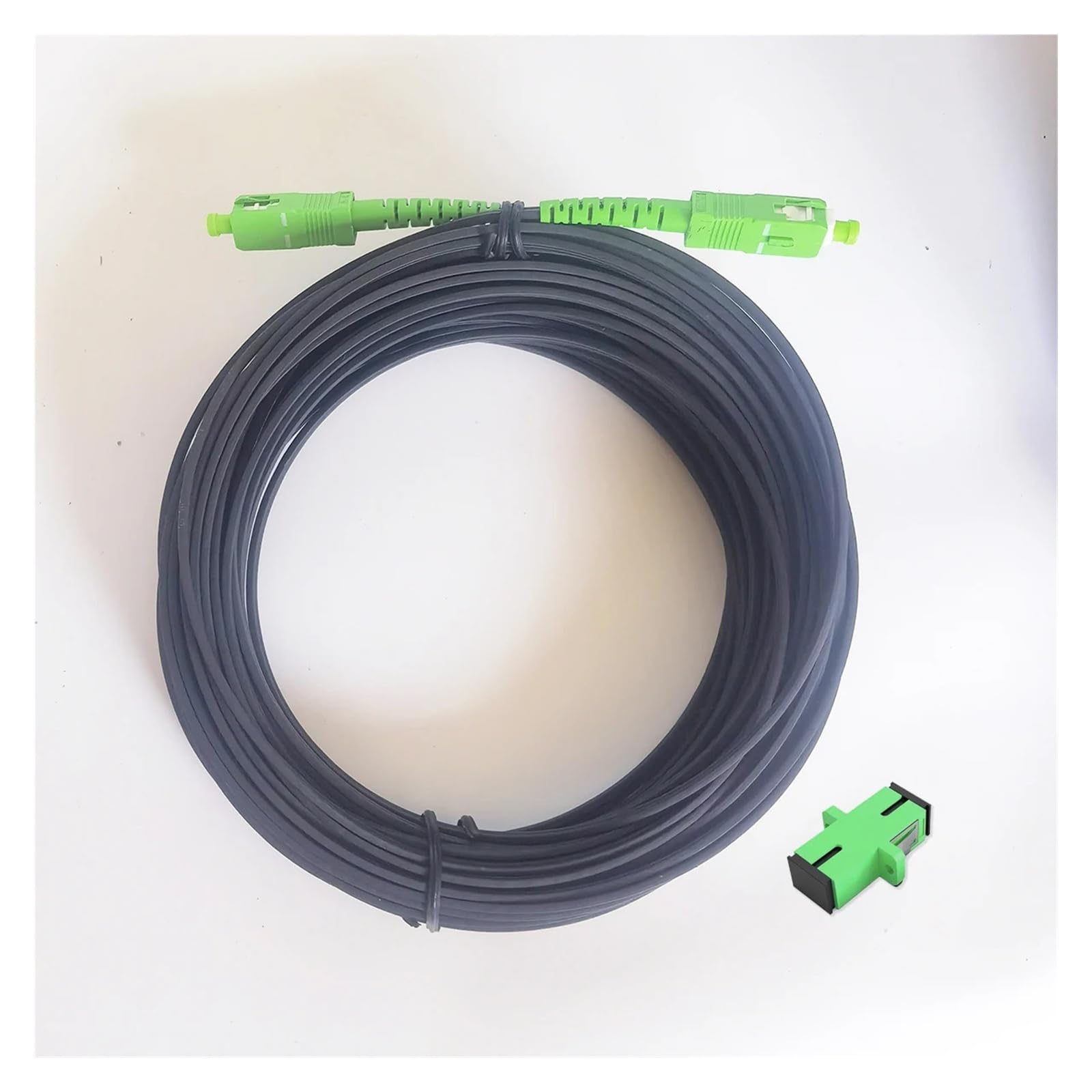 Cable de conexión de Fibra óptica monomodo SC/APC a SC/APC - Cable de acometida Interior de 10 m a 60 m(20M)