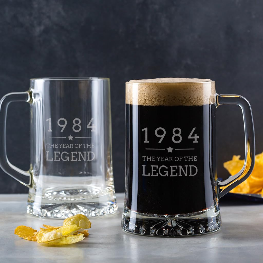 Personalized Engraved 16 Ounce Glass Pilsner (Sold Individually)
