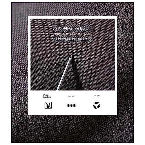 Sac à main fourre-tout en toile pour femme - Sac à bandoulière décontracté avec poignée supérieure, noir, Taille unique – vue 5