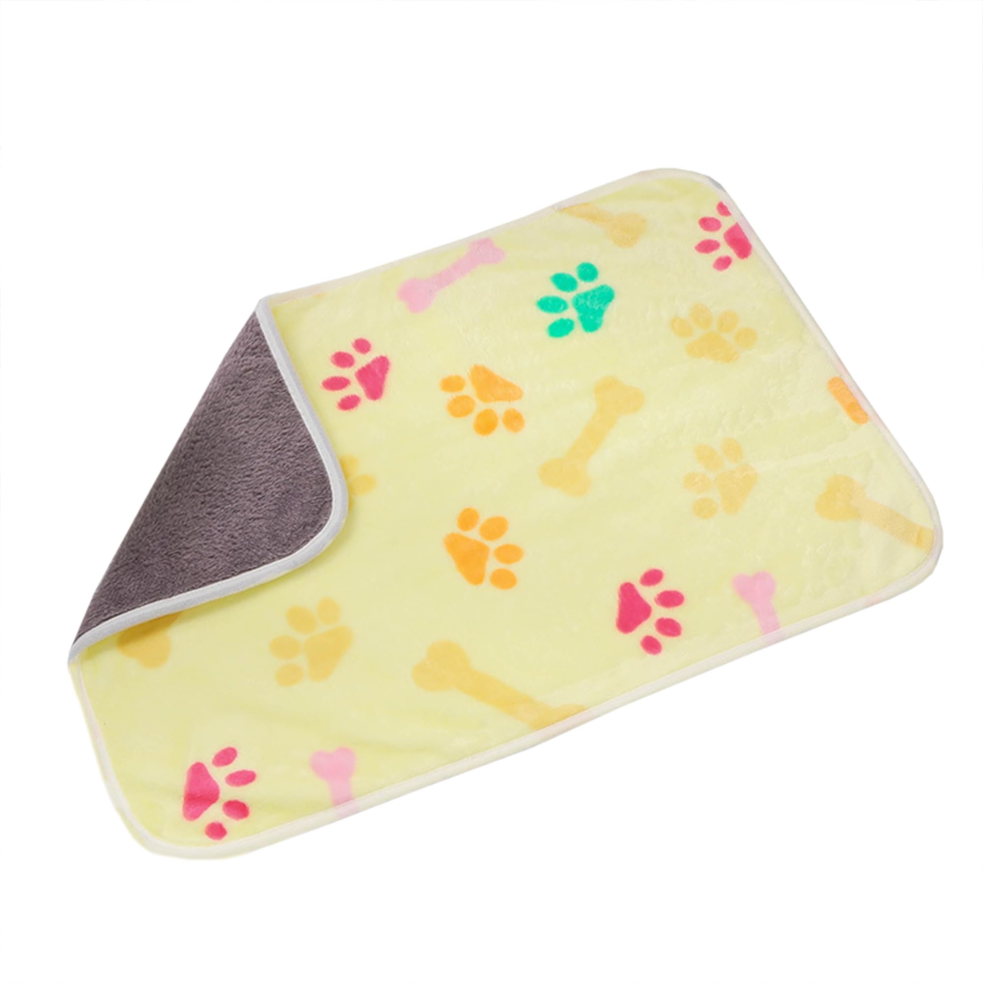 Paquete de 2/4 mantas lavables para perros, mantas de gatos y cachorros, lindas mantas con estampado de patas, tapete para sofá, cama, coche, mantas cálidas para mascotas para perros y gatos