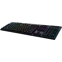 Logitech G915 LIGHT SPEED wireless mechanical gaming keyboard tactile GL-button switch with low profile French AZERTY layout - Carbon