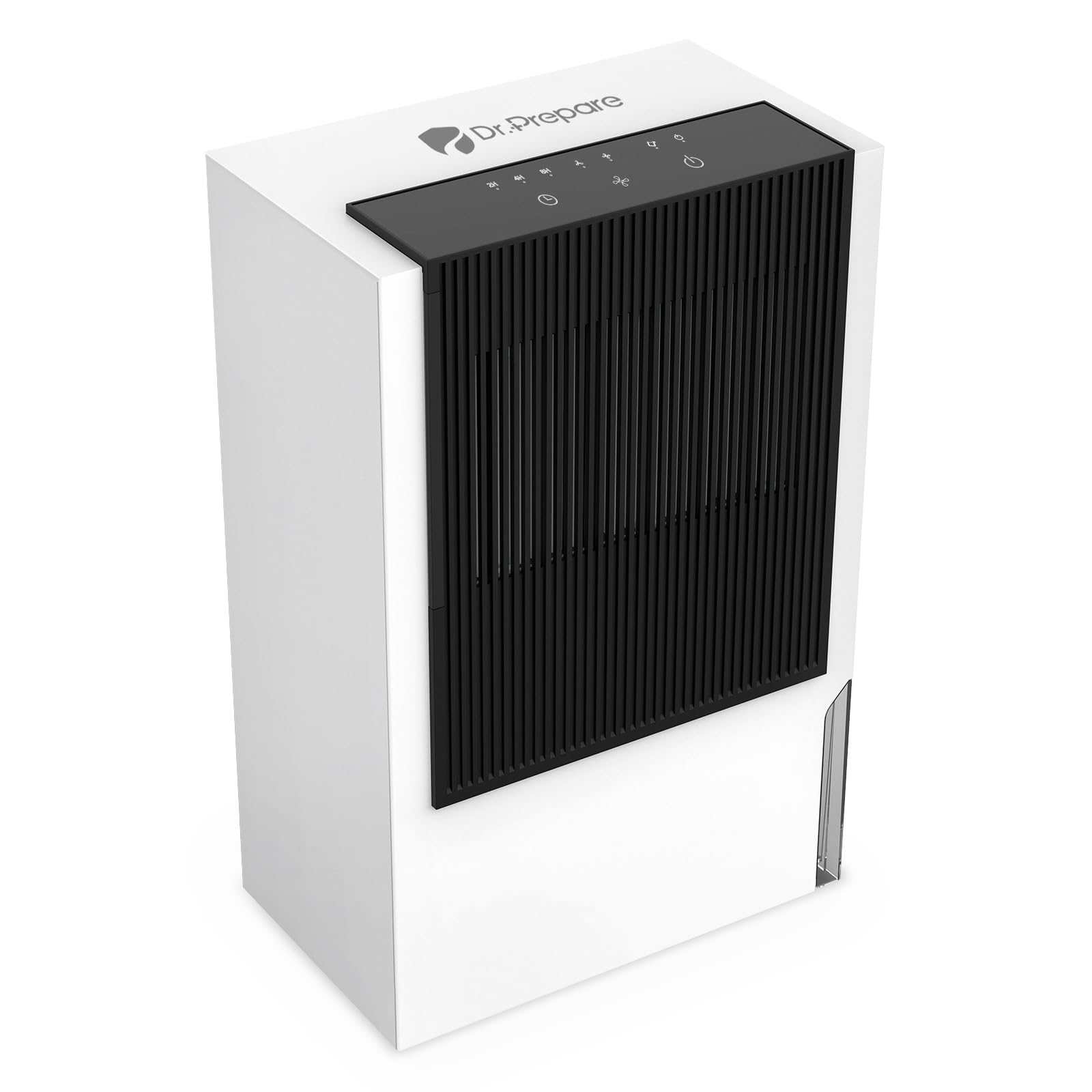 Dr.Prepare Deshumidificador de Rotor 3L Deshumidificador Portátil Silencioso sin Compresor Apagado Automático 3 Temporizadores Función de Secado de Ropa para Baño Dormitorio Lavandería Camper