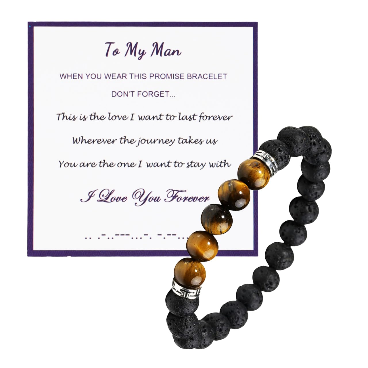 Eigso 7 Chakra Beaded Stone Bracelets for Women Men Meditation Essentail Oil Diffusing Lava Rock Wristbands for Woman Man Reiki Healing Stone Wristband Set