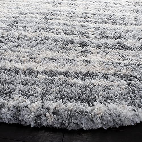 Tapete SAFAVIEH Fontana Shag 8' x 8' Gris/Marfil miniatura 5