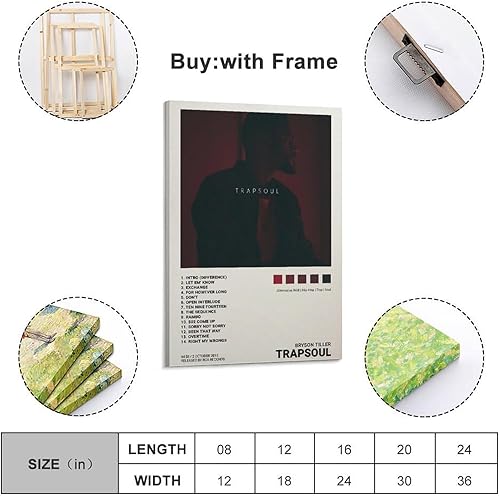 Miniatura 2 de OrdaLi Bryson - Póster de Tiller Trapsoul, portada de álbum de música, póster decorativo de pared, mural adecuado para sala de estar, dormitorio, 08
