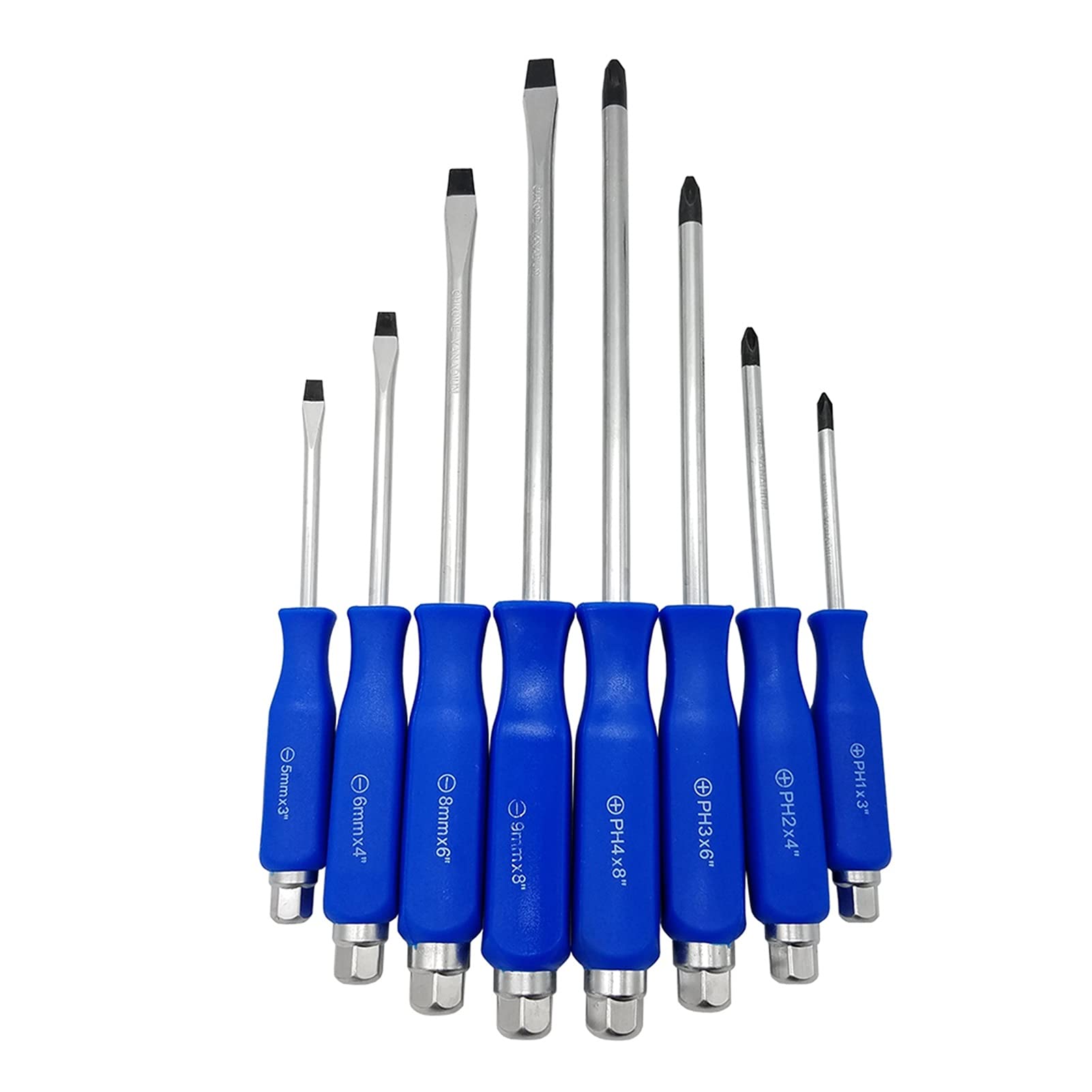 Set di cacciaviti a Martello da 8 Pezzi CRV con Punte magnetiche, Kit di Utensili manuali per cacciaviti