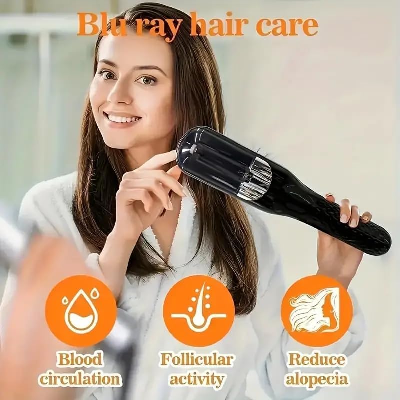 Image of YOGIMOONI Cordless Split End Hair Trimmer Machine | Rechargeable Electric Split Ends Remover Tool for Dry, Damaged, Curly, Frizzy Hair | 2-in-1 Automatic Split End Cutter for Men & Women