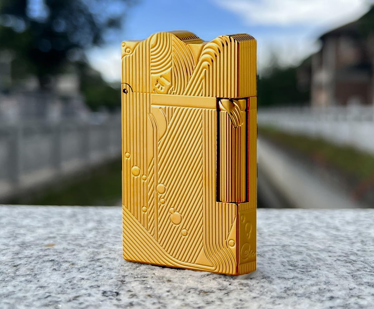 Trench Sleeping Mermaid Lighter, Sanji One-Piece Lighter, Refillable, Cling Sound, Adjustable Soft Flame, Gift for Men Dad Boyfriend Husband, Without Butane (Creative Lighter lid)