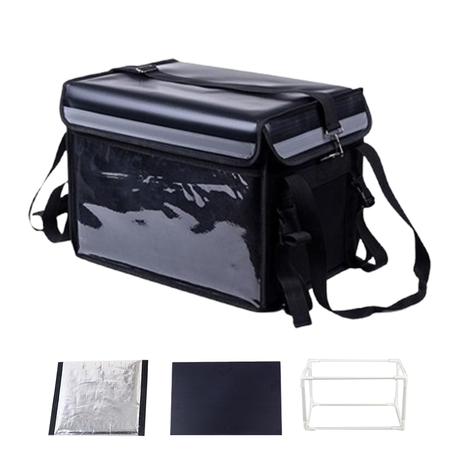 Grande borsa termica, borsa termica isolante, ad alta capacità, riutilizzabile, ideale per campeggio, spesa, spiaggia, pesca, scuola, picnic, viaggi all'aperto