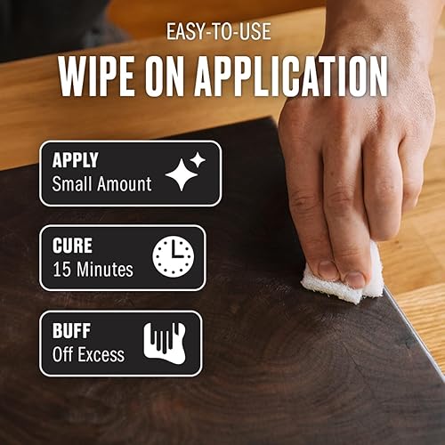 Miniatura 4 de WALRUS OIL - Cera de madera, lata de 3 onzas, apta para alimentos de la FDA, cera para tabla de cortar y crema para tabla