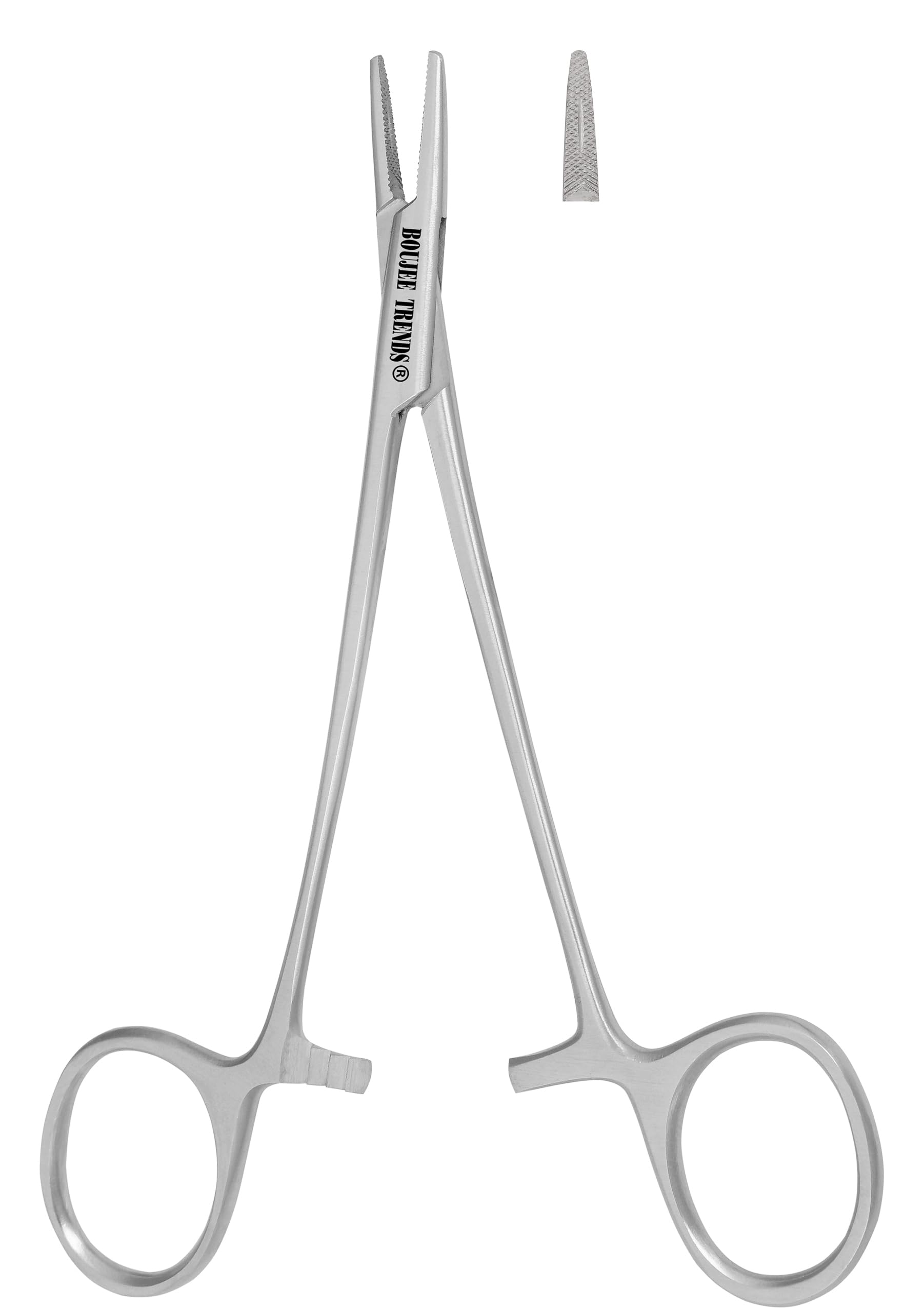 Mayo Hegar Needle Holder Needle Driver with Strong Lock, Serrated Jaws for Precise Suturing and Practicing Autoclavable Multipurpose for Lab and Fishing (5.5") — Amazon image 6