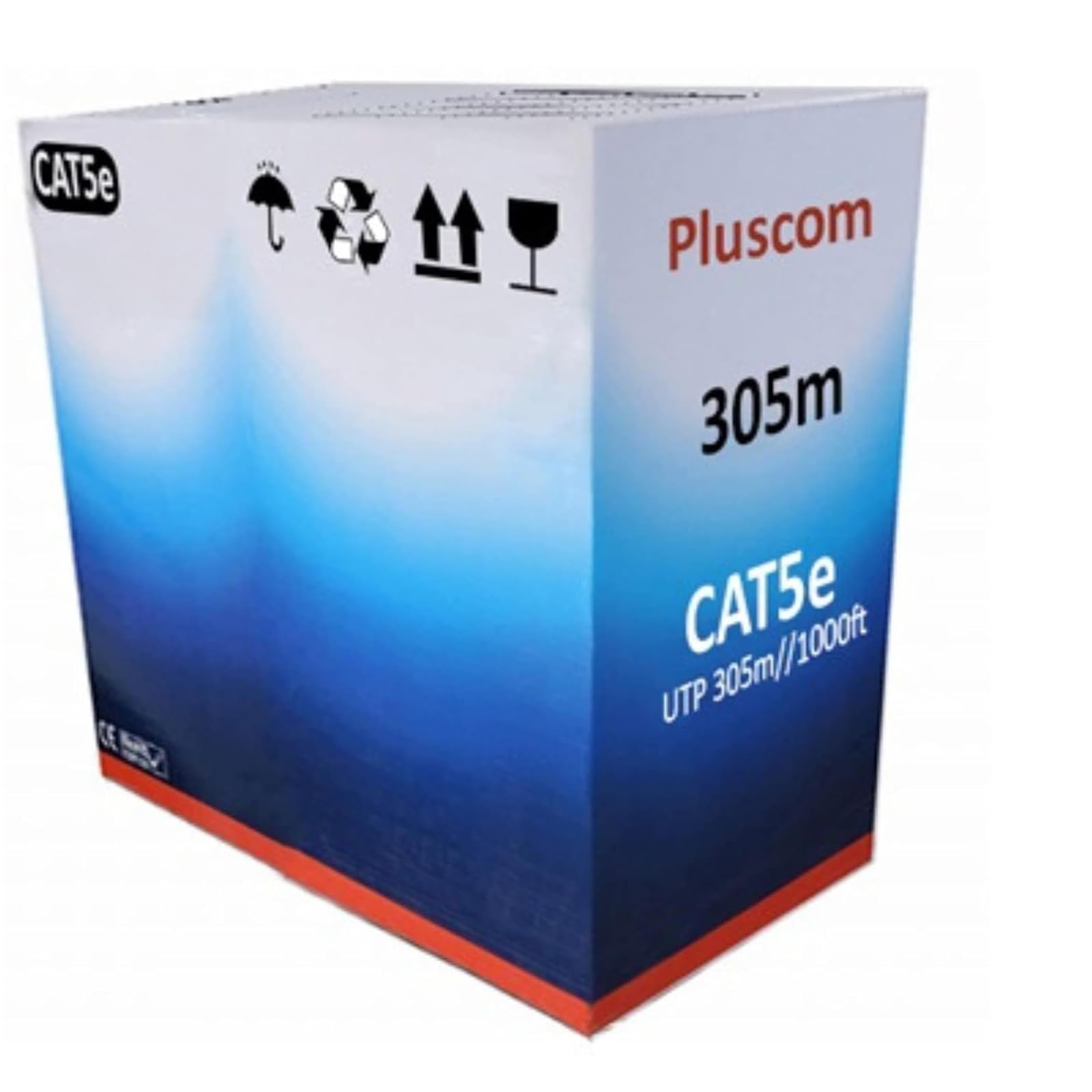 NTEK Cat5eCat6 Network Ethernet Cable UTPFTP, RJ45 CCA Network Cable, LAN Ethernet Network Cable Reel, Cat 5eCat6 Reel AWG24 Ethernet LAN UTPFTP Roll Bulk Cable (WHITE, UTP CAT5E (305 METERS))