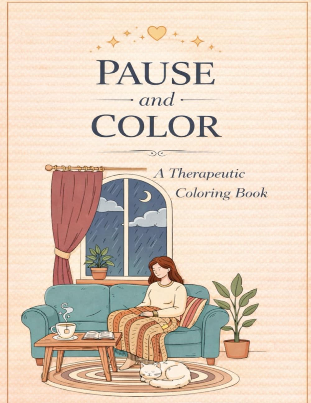 PAUSE AND COLOR: A THERAPEUTIC COLORING BOOK (NANA LINES)