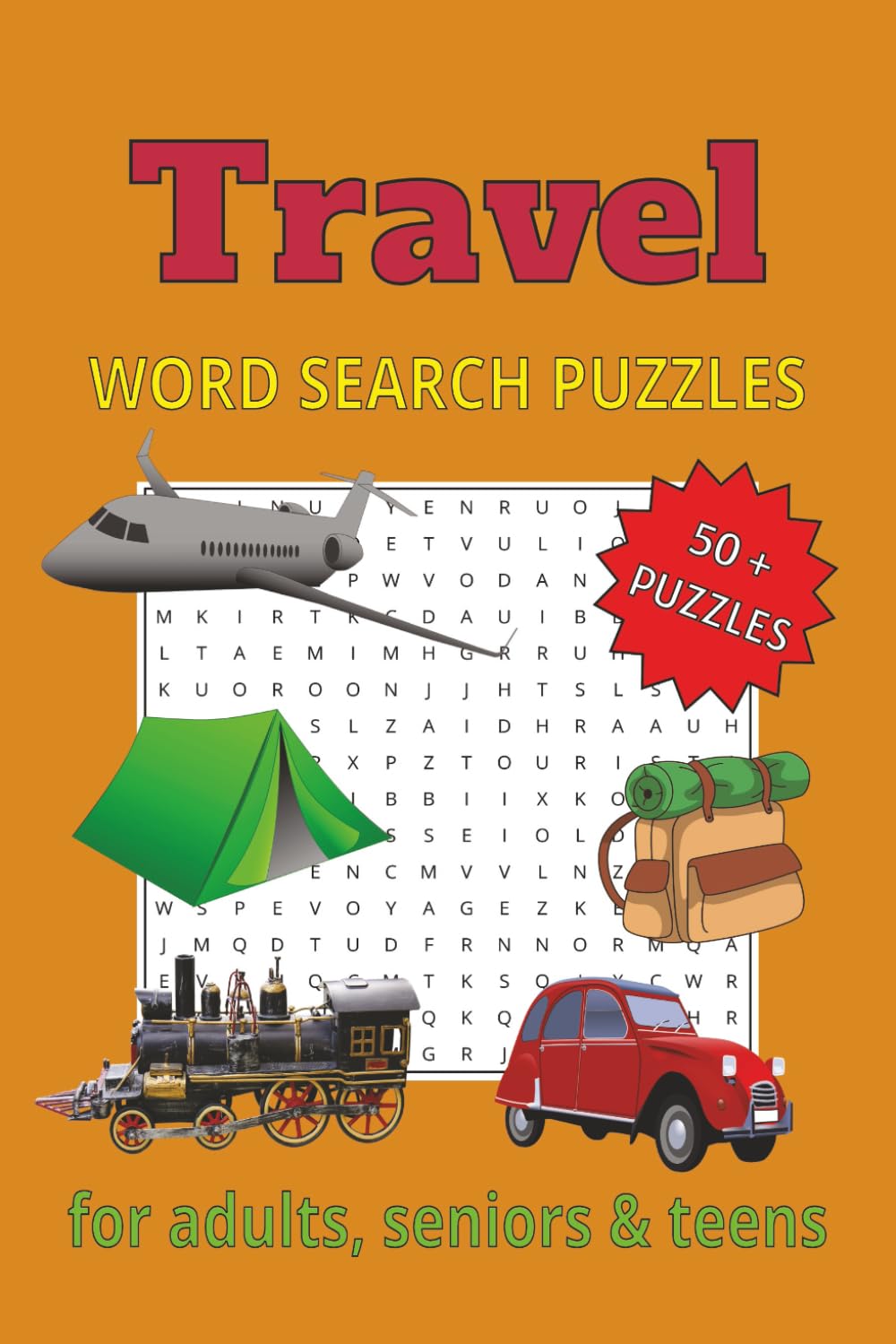 Travel word search puzzles: for adults, seniors & teens