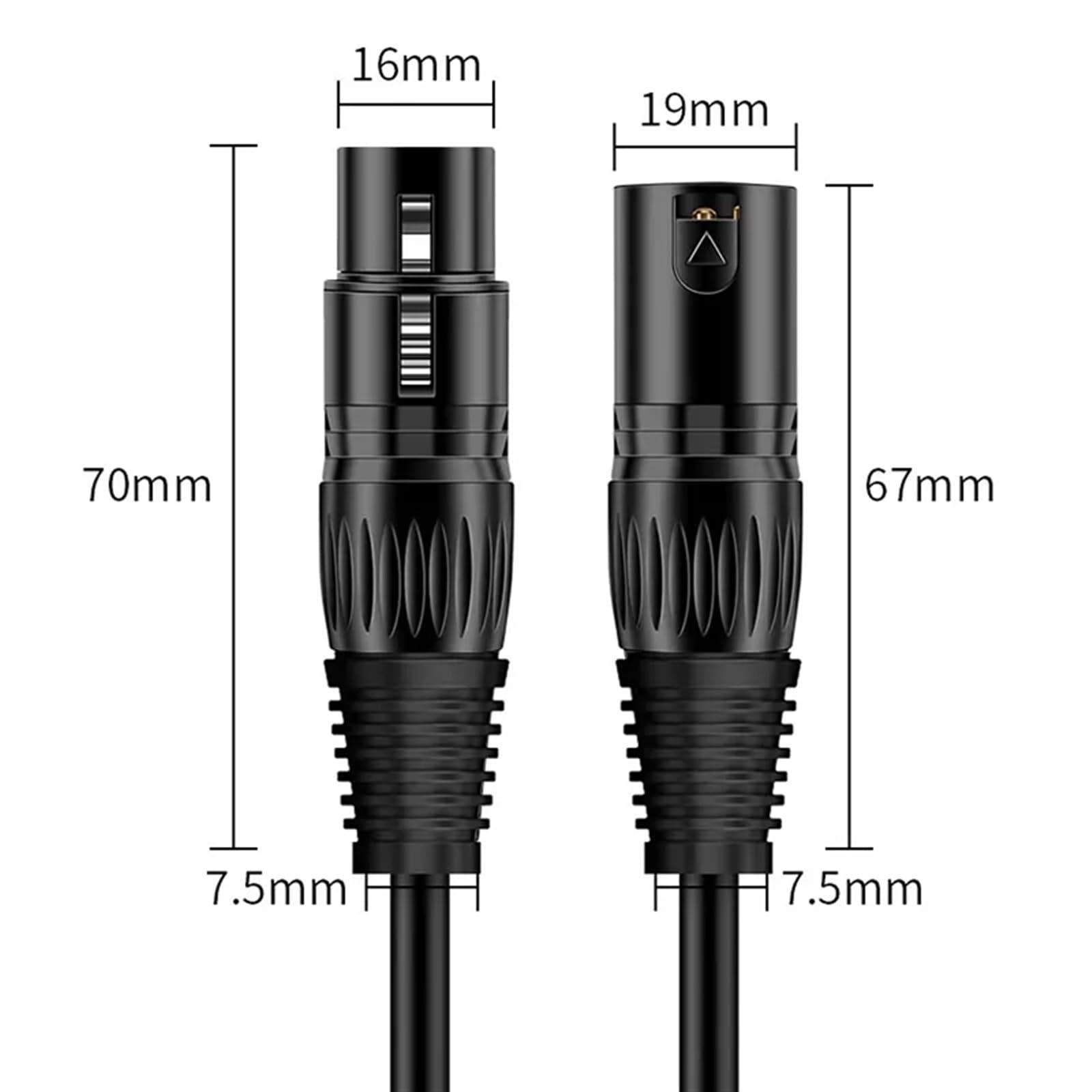5M DMX512 kabel XLR męski na żeński M/F OFC kabel audio ekranowany do miksera mikrofonowego