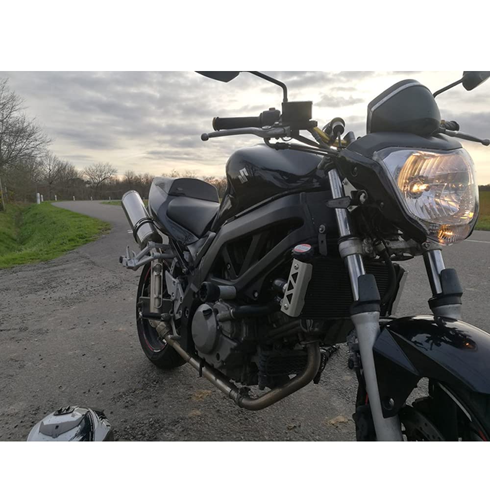 Motocykl reflektory, motocyklowe reflektory 4 kolor motocykl reflektor czołowy z uchwytem żarówki zestaw pasuje do FZ16 YS150 Fez150 Lampa czołowa czołowa (szary)
