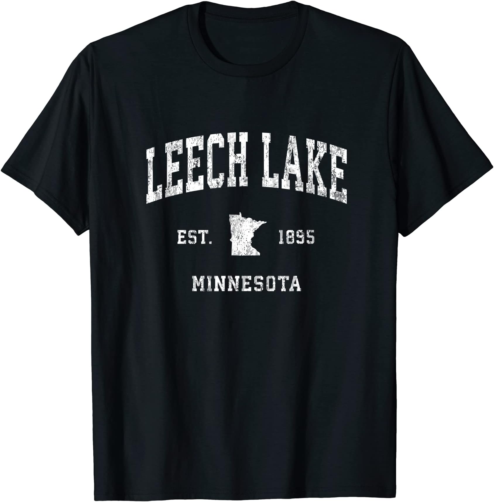 Leech Lake MN Retro T-Shirts & GiftsLeech Lake Minnesota MN Vintage Athletic Sports Design T-Shirt