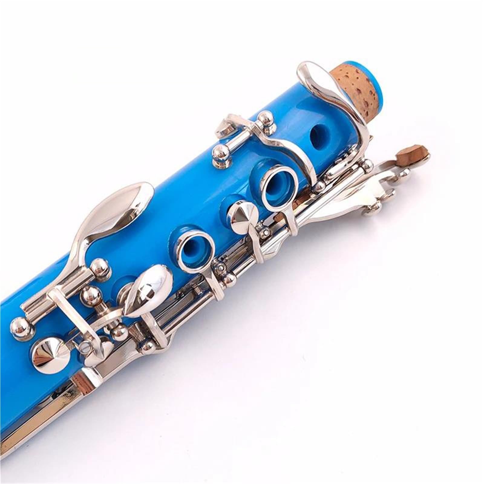 Clarinete Principiantes Clarinete Si Bemol | 17 teclas, azul cielo