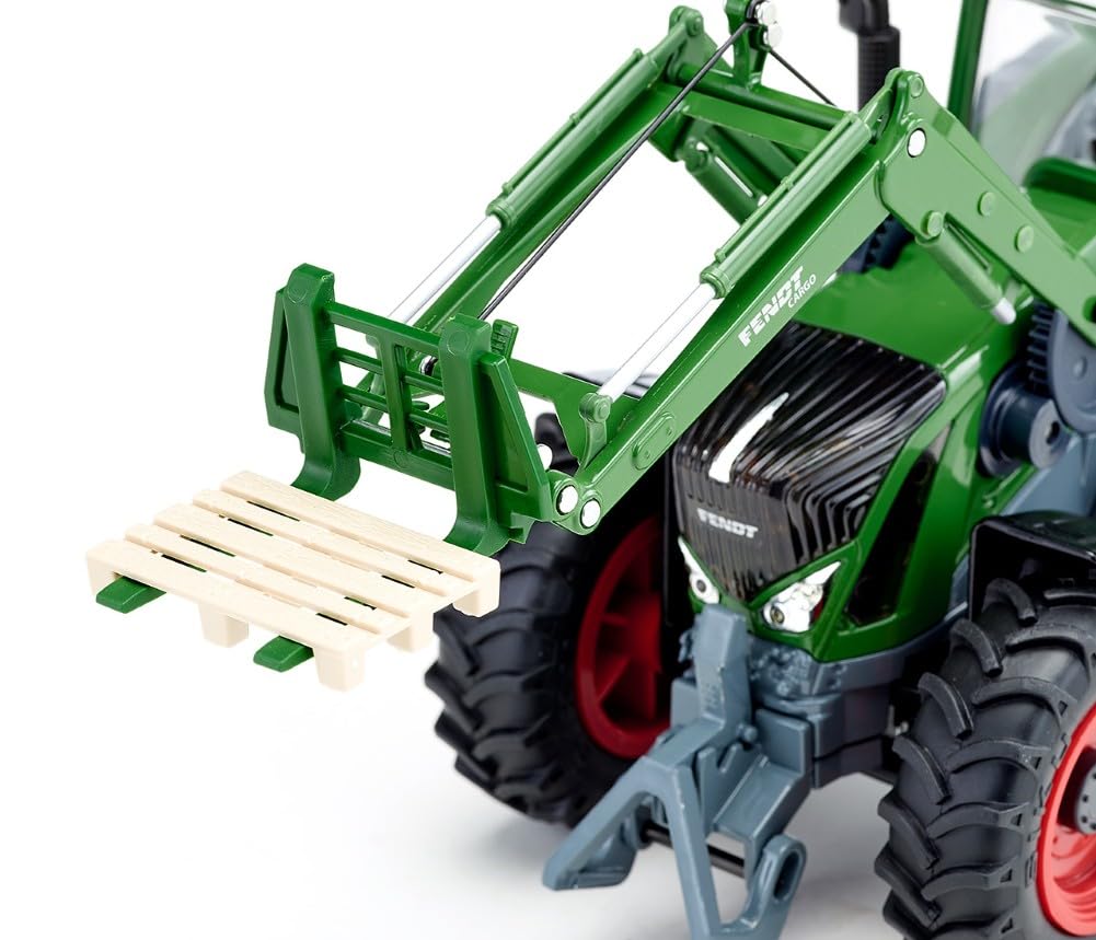 Siku 6793, Trattore Fendt 933 Vario con caricatore frontale, Verde, Metallo/Plastica, 1:32, Telecomandato, Guida tramite app con Bluetooth, Senza telecomando