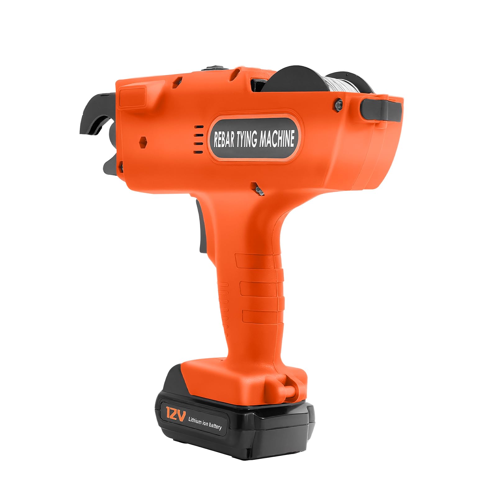 Rilegatrice elettrica da 12 V, per cemento armato, con 2 batterie al litio da 4500 mAh, connettore di rinforzo per 8-34 mm