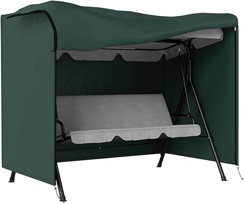 Miniatura 4 de Hamaca de patio al aire libre, columpio para porche, resistente a los rayos UV y transpirable, columpio moderno para asiento de jardín, patio con