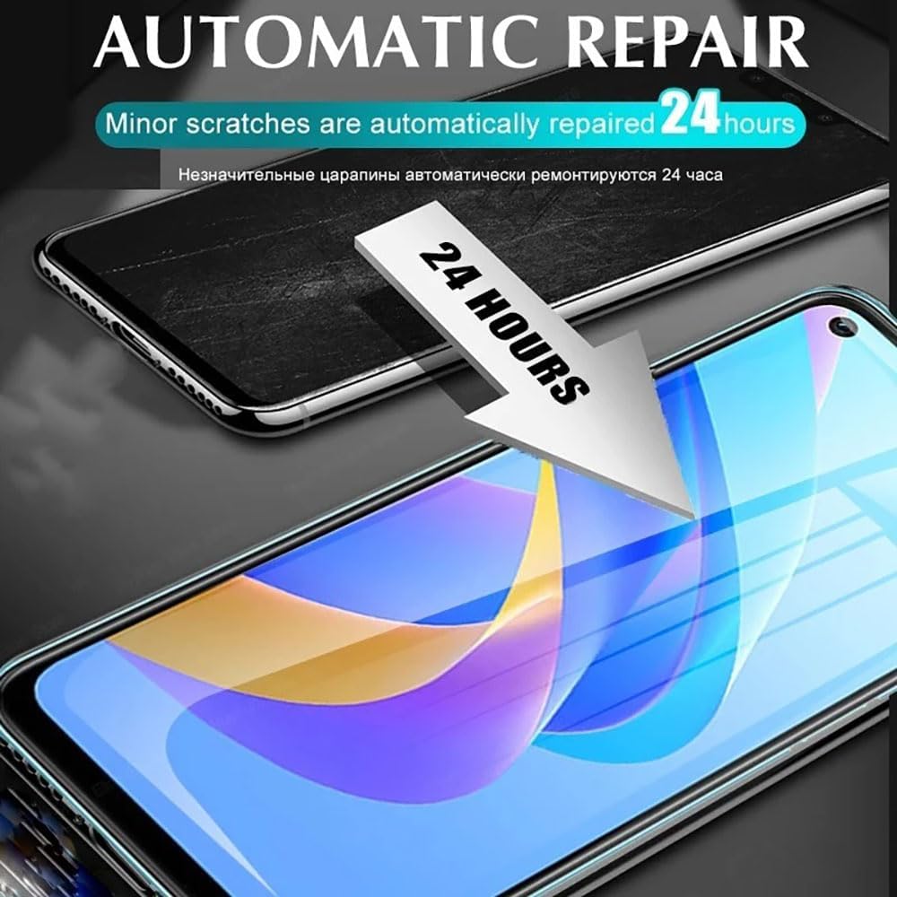 YiiLoxo Protector De Pantalla De Película De Hidrogel Compatible Con Google Pixel 8a, Película Protectora De TPU Flexible [no De Vidrio] [alta Sensibilidad] [HD Transparente] [soporte De Huellas