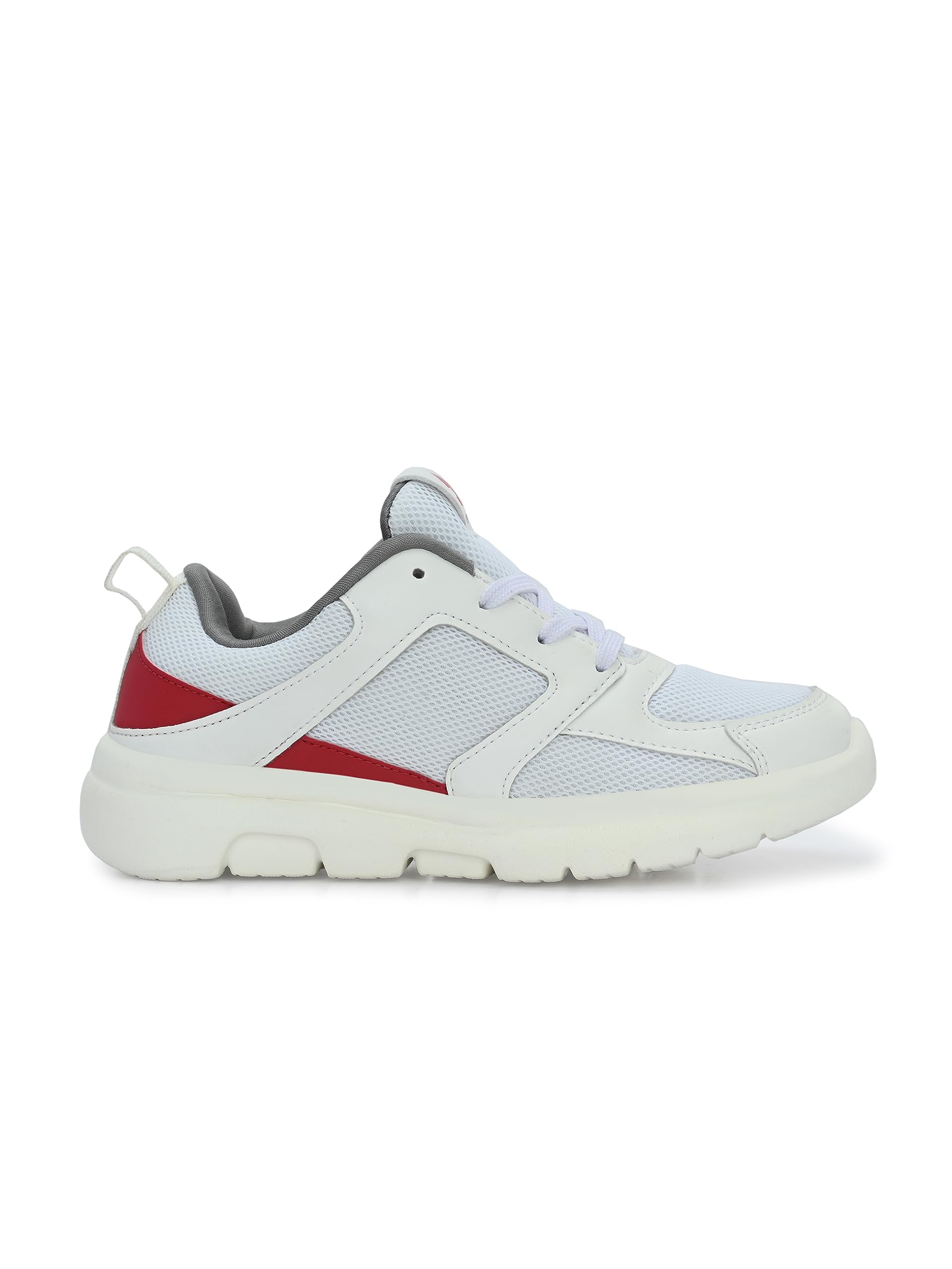 OFF LIMITS Girl's NIX JR Running Shoes, WHITE/RED, 5 1