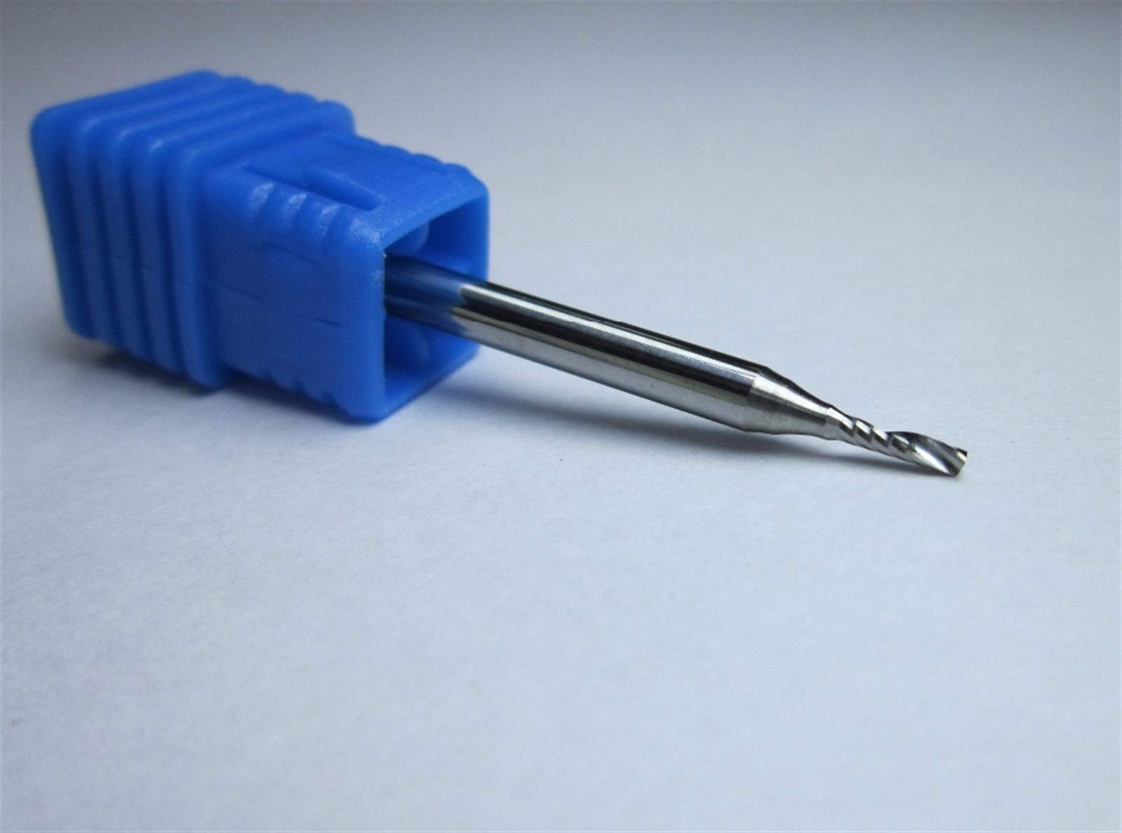 Zkenyao-Router Bit Carbure de tungstène Single 1 flûte Fraise Fraise Fraise CNC Bits, diamètre 1mm, 1,5 mm, 2mm, 2,5 mm, 3.175mm, Utilisez la sécurité fiable (Cutting Edge Length : 1mm 4)