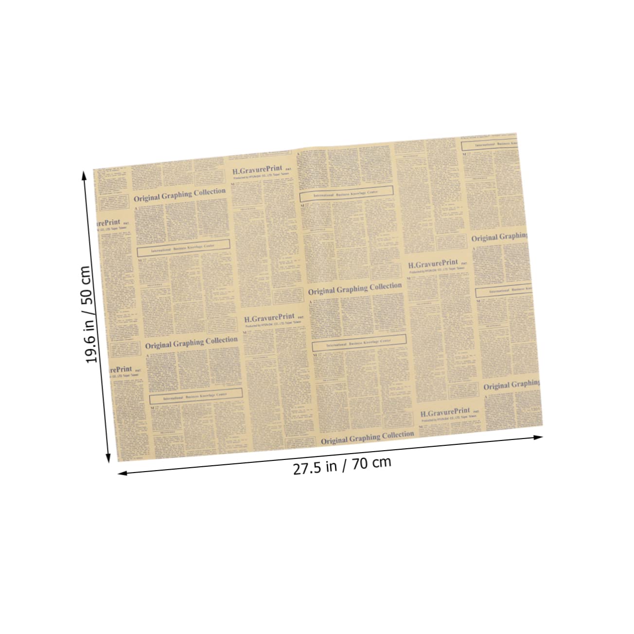 Beavorty Retro-geschenkpapier Aus Zeitungspapier 40 Blatt Kraftpapier-verpackungen Für Blumen Vielseitige Verpackung Für Partygeschenke Bastelarbeiten
