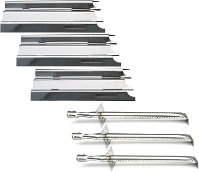 Parts Kit DG205 Replacement for Vermont Castings Gas Grill; Jenn Air JA460,JA461,JA461P,JA480,JA580 Gas Grill Burners, Heat Plates -3pack3