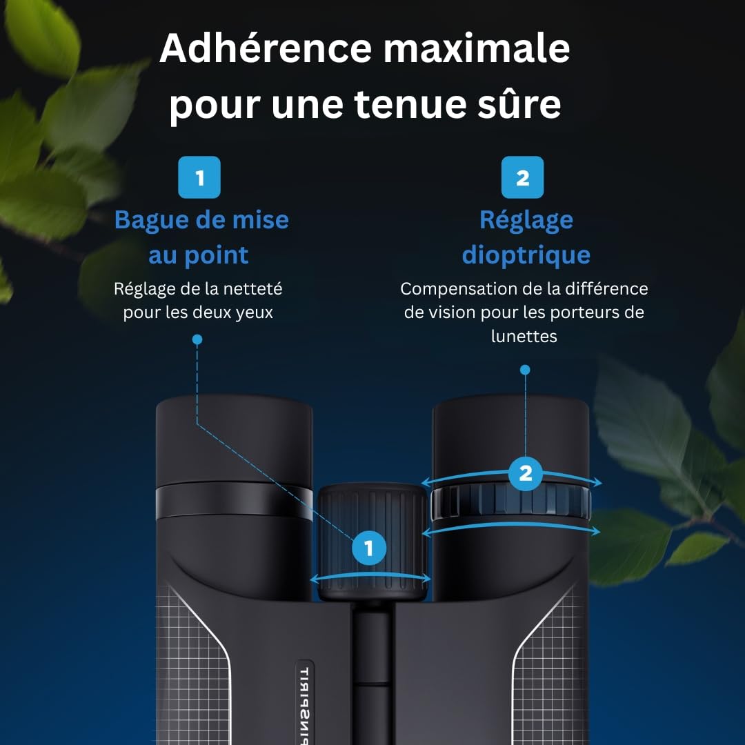 Jumelles de Poche 8x21 – Mini Jumelles compactes et légères, adaptées aux porteurs de Lunettes, idéales pour la randonnée, Le Voyage et l’Observation en extérieur