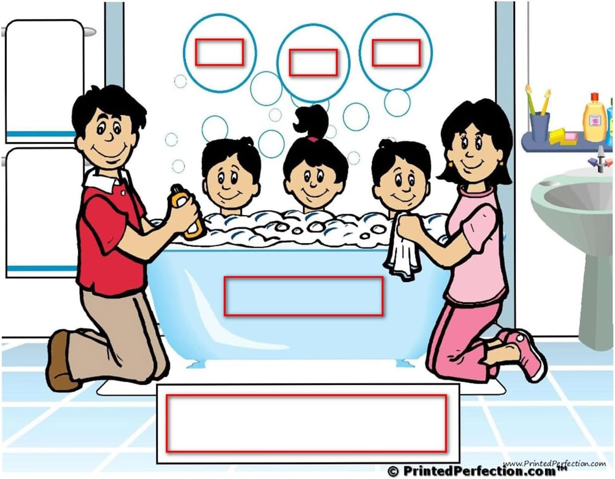 Personalized Tub Time 2 Drink Set of 4 Coasters - Great Gift!