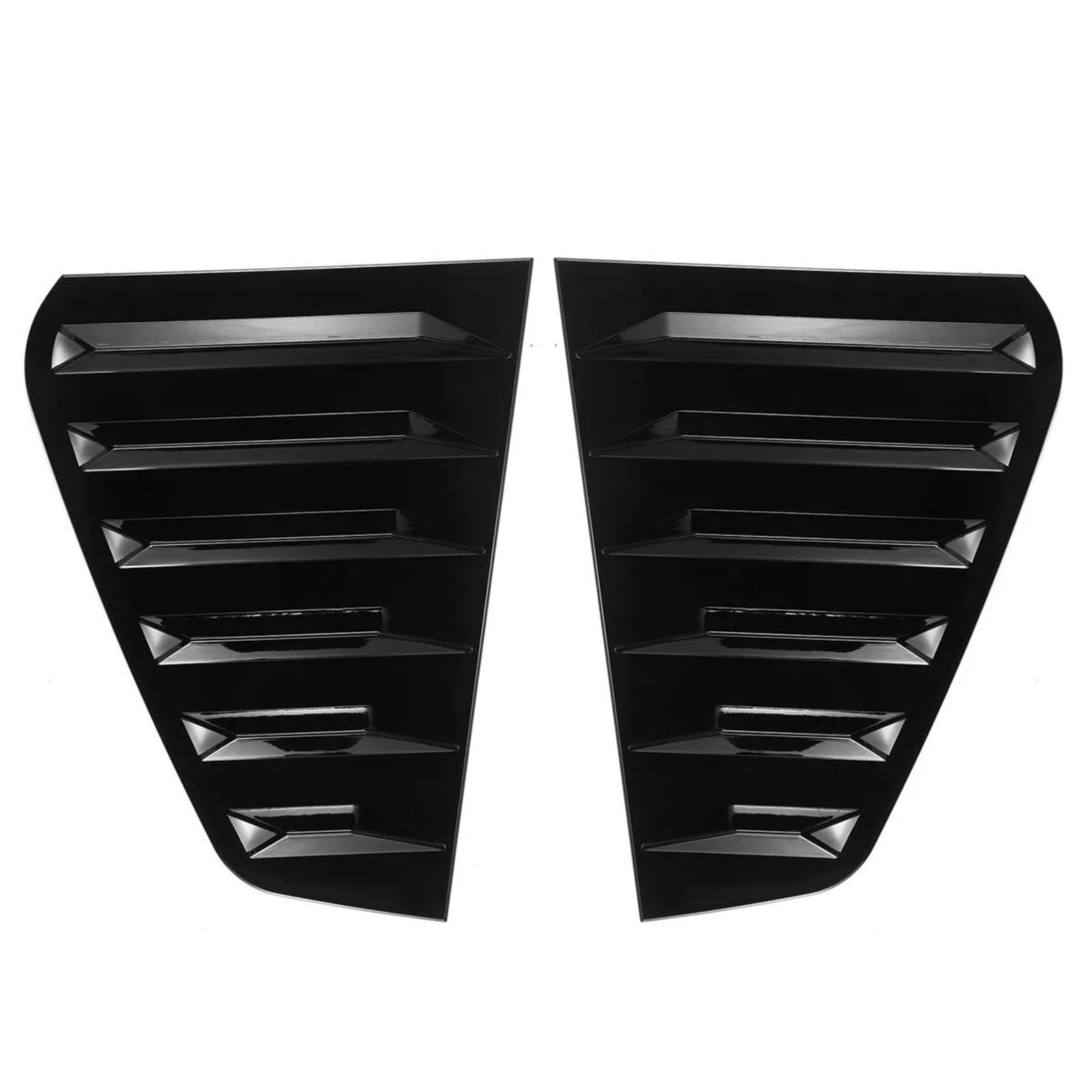 Car Rear Window Spoiler Tail Wing For VW For Golf For MK7 For MK7.5 2013-2019 Rear Side Vent Window Louver Shutter Cover Trim Side Door Panel ABS Cap Rear Window Side Splitter Wing(Gloss Black)