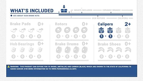 Miniatura 2 de Callahan - Juego de pinzas de freno traseras semicargadas de equipo original para aplicaciones específicas de Acura ILX Honda Civic Coupé y Sedán