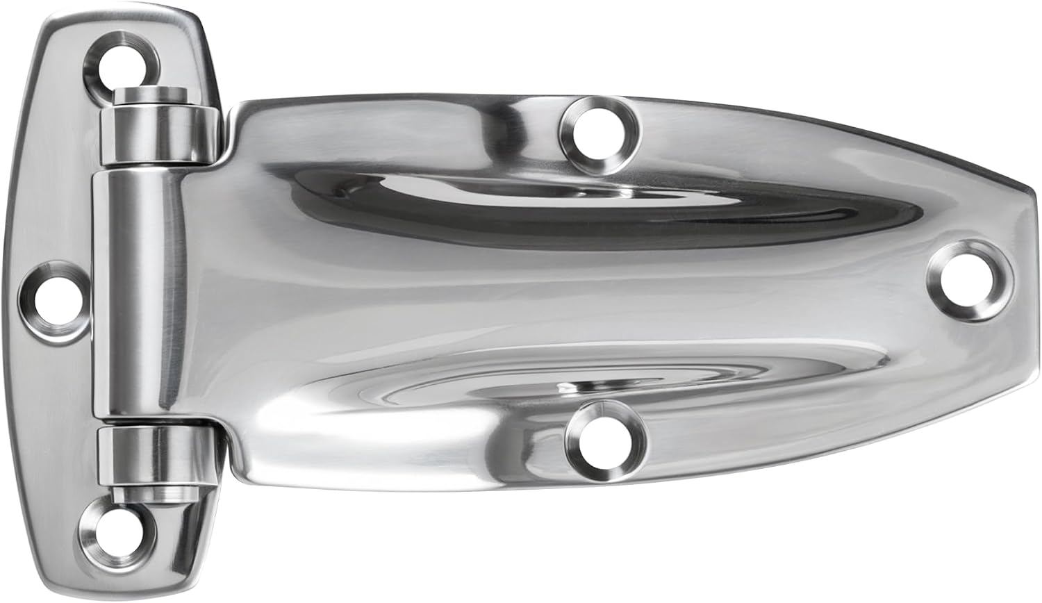 Lonffery Trailer Door Hinge, Heavy Duty Stainless Steel Enclosed Trailer Door Hinge for Flush Doors, Rustproof & Durable, Easy Install for RV, Cargo Trailer, Toolbox