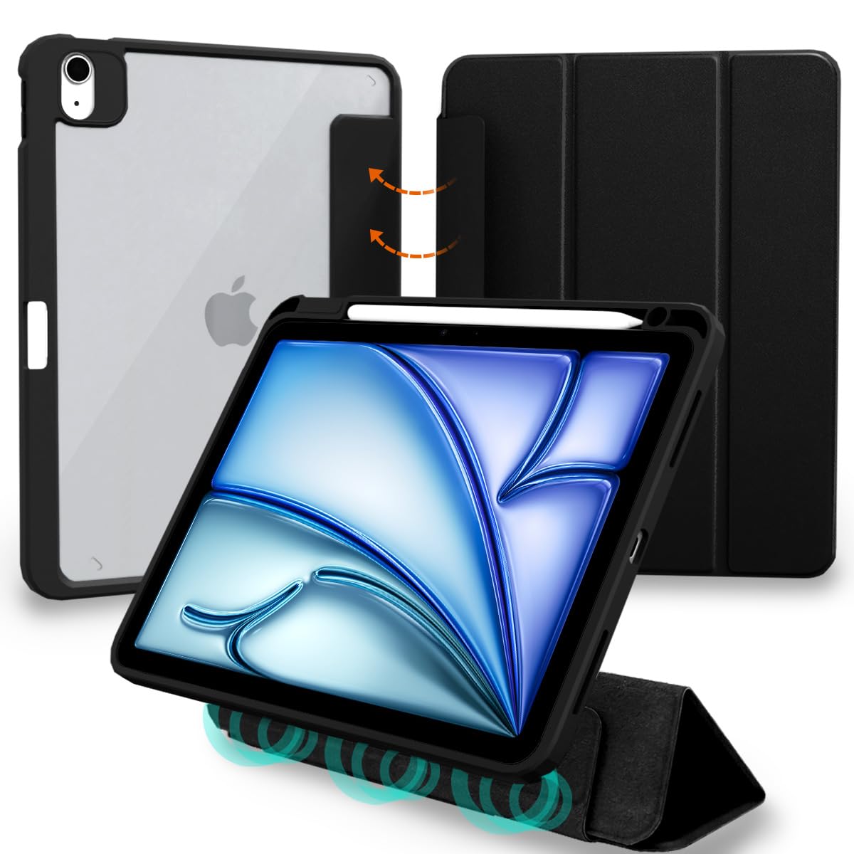 Amazon | MS factory iPad Air 11インチ ケース M4 M3 M2 第5/4世代 用 