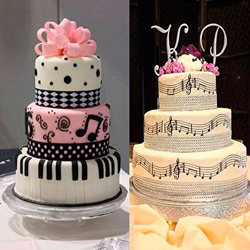 Music Notes Mold Guitar Mold Music Notes Fondant Silicone Mold For Music Cake Decorating Candy Chocolate Cookie Dessert Baking Tool Cupcake Topper（Set Of 2） #TOP5