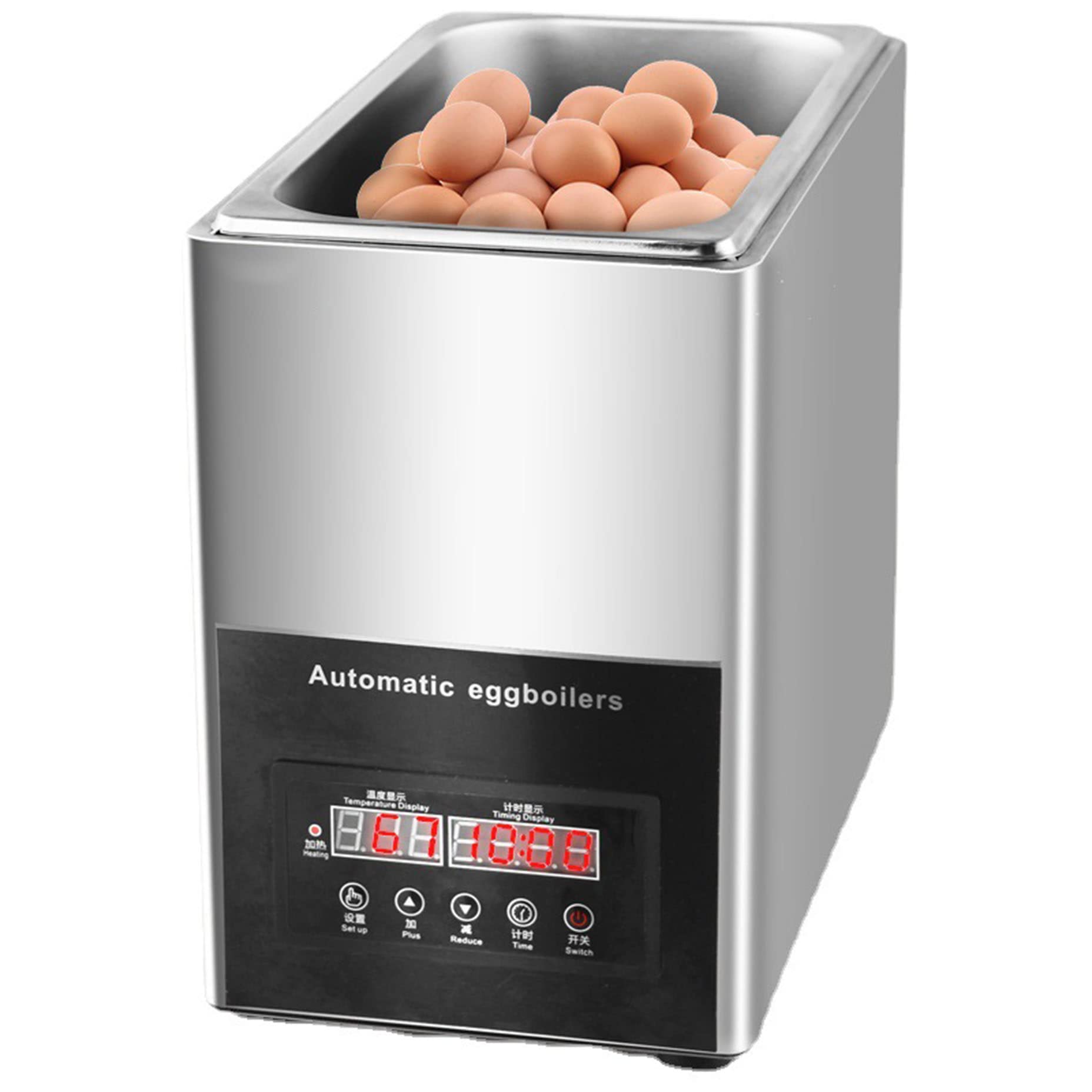 Cocedor De Huevos De Aguas Termales, Hervidor De Huevos Eléctrico - Cocedor Automático De 800 W con Función De Calentamiento Y Control De Temperatura Inteligente, Capacidad De 50 Huevos