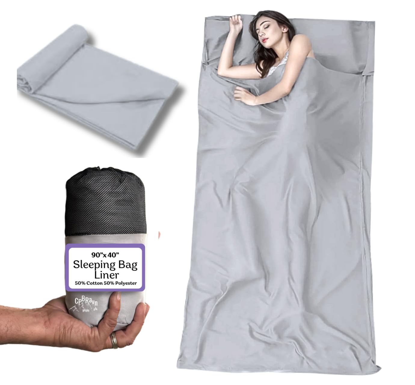 Sleeping Bag Liner Adult Sleep Sack Lightweight Portable Travel Sheets