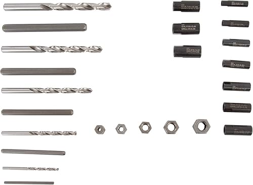 Miniatura 2 de OEMTOOLS 24376 Juego de extractor de tornillos y guía de 25 piezas, juego de extractores de tornillos, herramienta de extracción de espárragos,